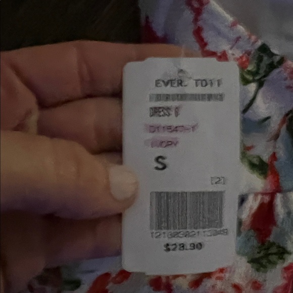 NWT Plunge Front Floral Print Dress by Trac - Picture 8 of 8